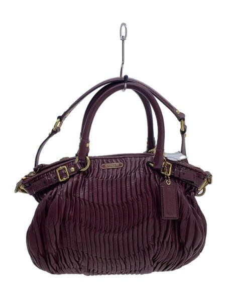 COACH(コーチ) / マディソン_ギャザードレザーハンドバッグ/レザー/BRD 