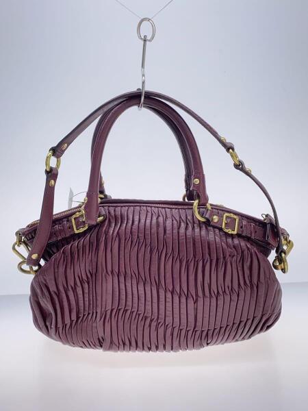 COACH(コーチ) / マディソン_ギャザードレザーハンドバッグ/レザー/BRD 