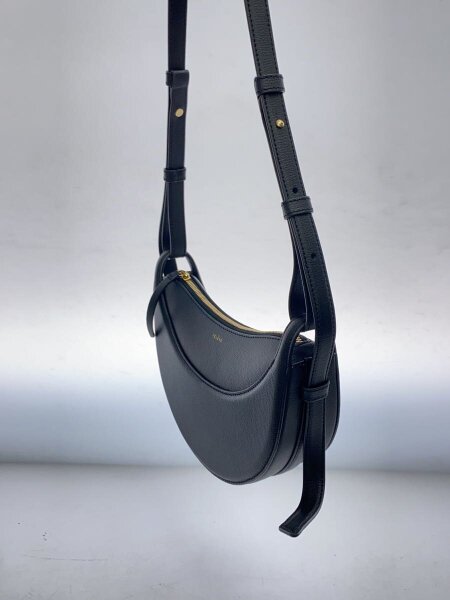 POLENE(ポレーヌ) / ショルダーバッグ/レザー/BLK/無地/ハーフムーン