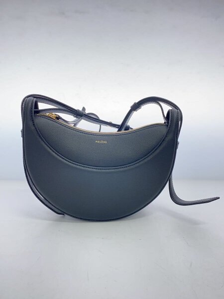 POLENE(ポレーヌ) / ショルダーバッグ/レザー/BLK/無地/ハーフムーン