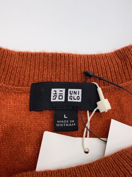UNIQLO(ユニクロ) / カシミヤクルーネックセーター/L/カシミア/ORN 