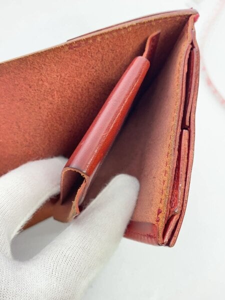 m+(エムピウ) / Piastra2/2つ折り財布/レザー/BRD/無地/メンズ | 中古