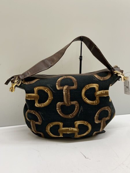 GUCCI(グッチ) / ショルダーバッグ/キャンバス/BLK/総柄/154401/ホース 