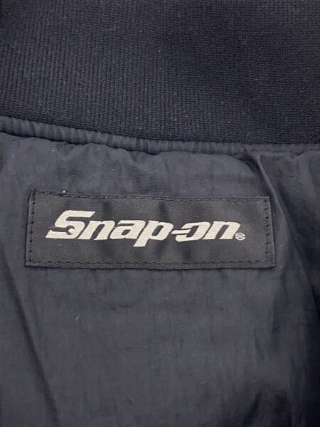 Snap-on(スナップオン) / スタジャン/L/ナイロン/BLK/刺繍ロゴ | 古着 