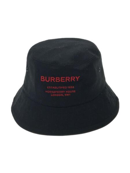 BURBERRY(バーバリー) / バケットハット/L/コットン/BLK/無地/メンズ