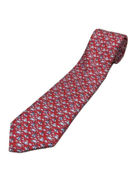HERMES(エルメス) / ネクタイ/シルク/RED/総柄/メンズ | 中古品の販売 