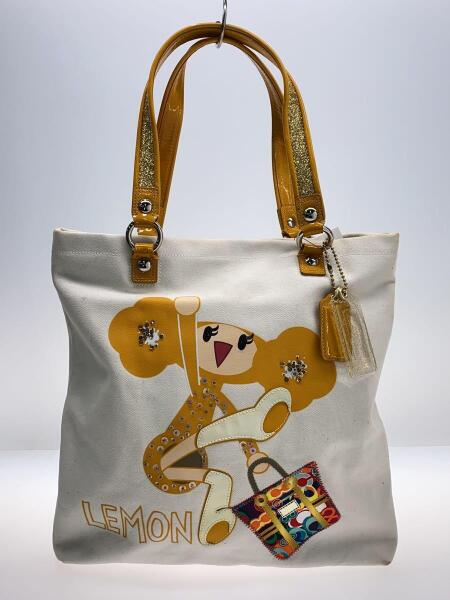 COACH(コーチ) / LEMON/POPPYちゃん/トートバッグ/キャンバス/WHT/総柄 