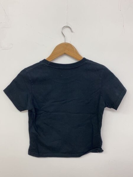 rokh / EMBROIDERED LOGO CROPPED TSHIRT/コットン/BLK/R9CA39 rokh(ロク) / EMBROIDERED LOGO CROPPED TSHIRT/コットン/BLK/R9CA39