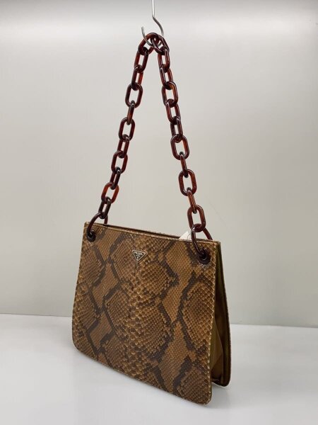 PRADA(プラダ) / ショルダーバッグ/パイソン/BRW/アニマル | 中古品の 