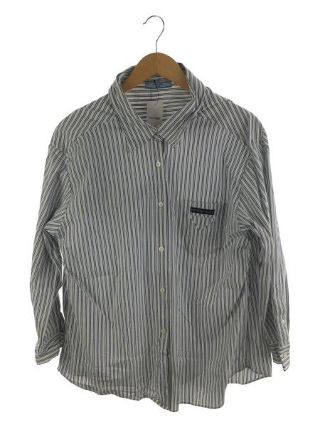 PRADA(プラダ) / 長袖シャツ/38/コットン/BLU/ストライプ | 古着の販売 