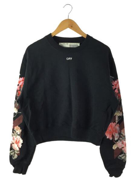 OFF-WHITE(オフホワイト) / スウェット/S/コットン/BLK/19FW/フラワー 