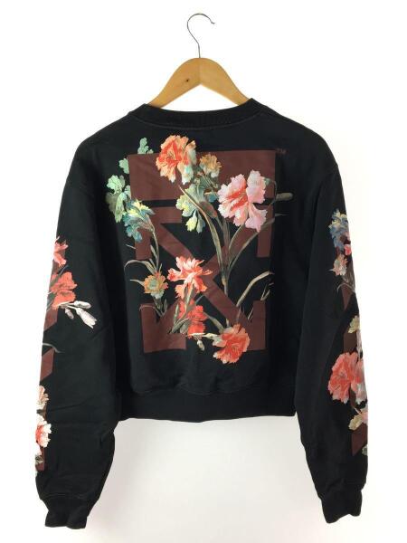 OFF-WHITE(オフホワイト) / スウェット/S/コットン/BLK/19FW/フラワー 