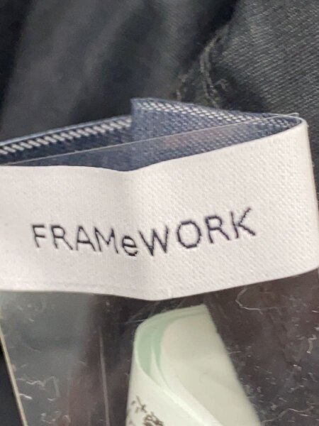 FRAMeWORK(フレームワーク) / 長袖ワンピース/38/コットン/BLK/23-040