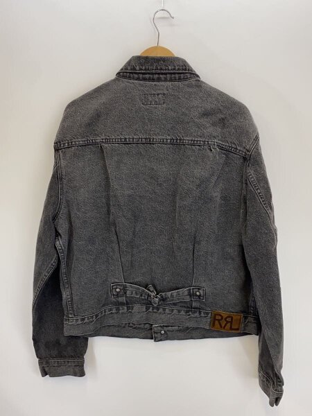 RRL(ダブルアールエル) / 90s/USA製/三ツ星/先染め/2nd/L/コットン/BLK 