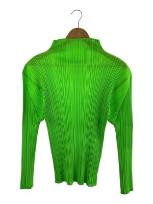 PLEATS PLEASE ISSEY MIYAKE グリーン長袖トップス MONTHLY COLORS : FEBRUARY Top Green – ISSEY MIYAKE EU