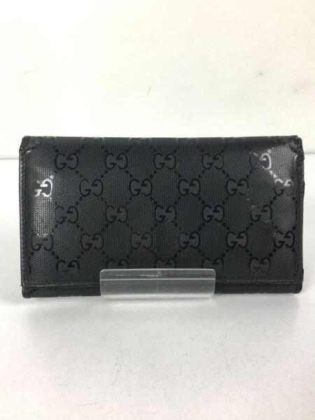 GUCCI(グッチ) / 長サイフ_GGインプリメ/ブラック/総柄/メンズ/245908 