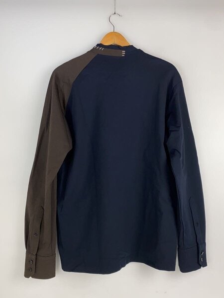 22AW kolor 22WCM-T01202 PULLOVER TEEサイズ2 kolor(カラー) / 22AW/PULLOVER TEE/2/コットン/ネイビー/22WCM-T01202