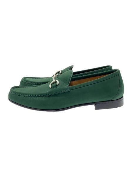GUCCI(グッチ) / ビットローファー/UK8/グリーン/スウェード/367762 