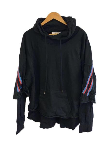 FACETASM(ファセッタズム) / LAYERED HOODIE/5/コットン/ブラック/MORK 