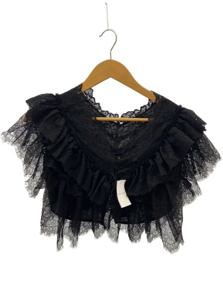 MOUSSY(マウジー) / 25AW/LACE FRILLS トップス/FREE/ポリエステル/BLK 