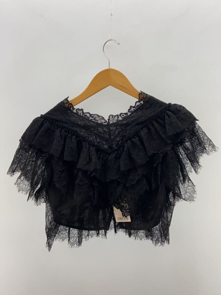 MOUSSY(マウジー) / 25AW/LACE FRILLS トップス/FREE/ポリエステル/BLK 