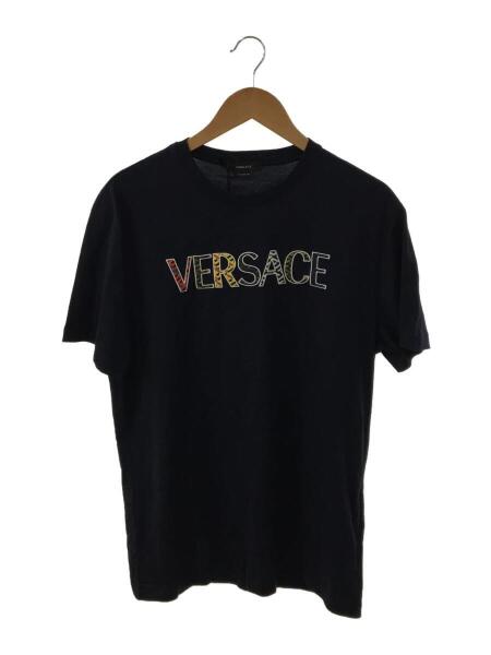 VERSACE(ヴェルサーチェ) / Tシャツ/XL/コットン/ネイビー/ロゴ 