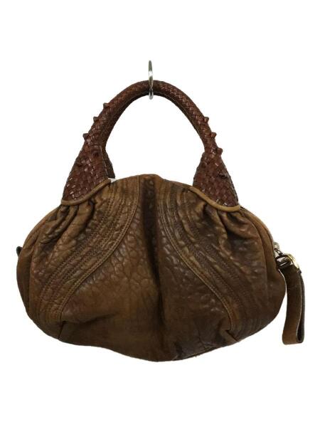 フェンディ FENDI ハンドバッグ スパイ ズッカ レザー キャンバス 