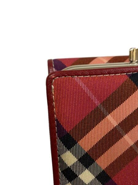 BURBERRY BLUE LABEL(バーバリーブルーレーベル) / 2つ折り財布/--/RED