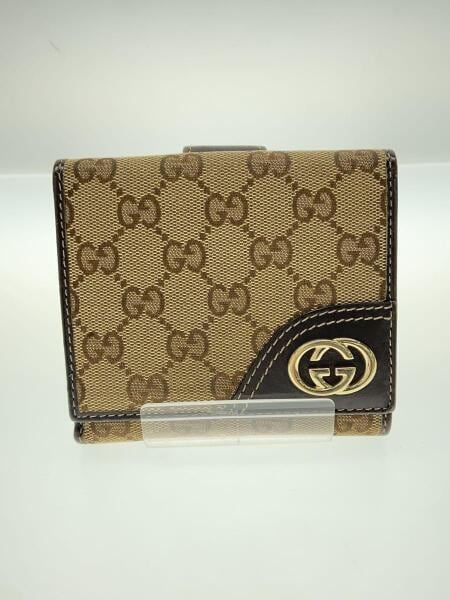 GUCCI(グッチ) / 3つ折り財布/キャンバス/BRW/総柄/レディース/131594