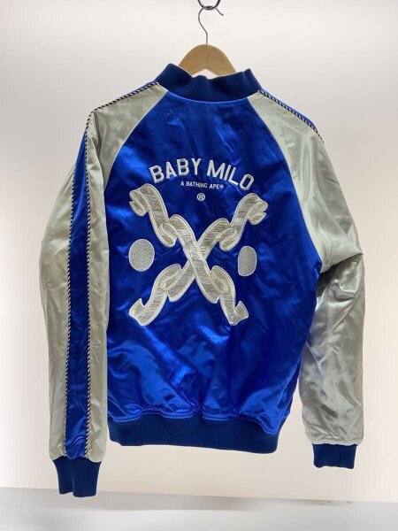 A BATHING APE(アベイシングエイプ) / スカジャン/L/コットン/BLU 
