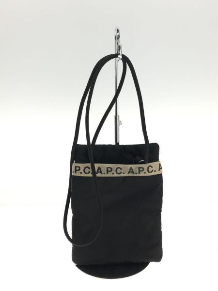 A.P.C.(アーペーセー) / テープロゴショルダーバッグ/ナイロン/BLK 