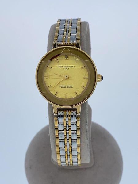 美品 Izax Valentino 天然 ルビー ダイヤモンド 腕時計 ゴールド Izax 