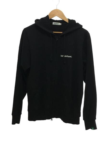inhabitant　インハビタント　ジップパーカー　メンズM　緑　スウェットトレーナー　X09032 inhabitant(インハビタント) &frasl; ジップパーカー&frasl;L&frasl;コットン&frasl;WHT&frasl;無地