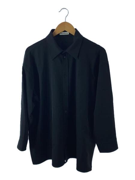 BALENCIAGA(バレンシアガ) / 長袖シャツ/38/ウール/BLK/ブラック/無地 