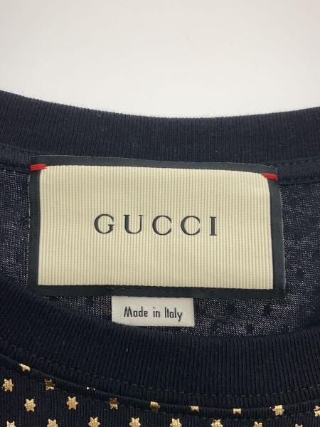 GUCCI(グッチ) / GUCCYロゴ/スターTシャツ/S/コットン/ブラック 