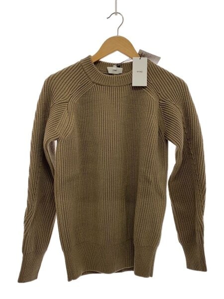HYKE(ハイク) / CREWNECK SWEATER/セーター(厚手)/1/ウール/カーキ 