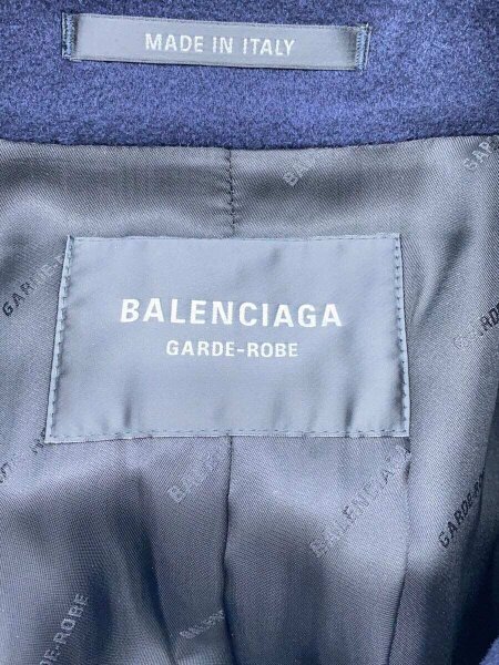 BALENCIAGA(バレンシアガ) / ラグランコート/44/カシミア/ネイビー