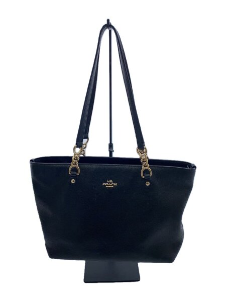 COACH(コーチ) / ショルダートートバッグ/レザー/ブラック/無地/H1692 