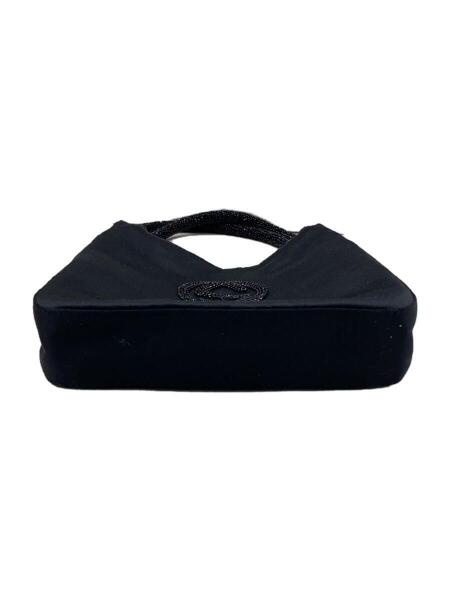 GUCCI(グッチ) / サテンビーズハンドバッグ/BLK/ハンドルビーズ/GGロゴ 