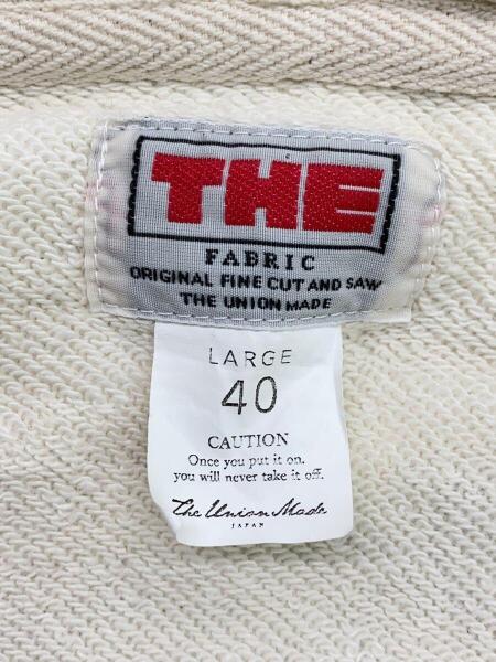 THE UNION(ザユニオン) / ジップパーカー/L/コットン/WHT/TF-00449 
