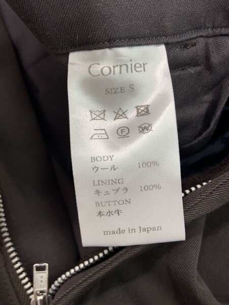 Cornier(コルニエ) / スラックスパンツ/ボトム/S/ウール/KHK// | 古着