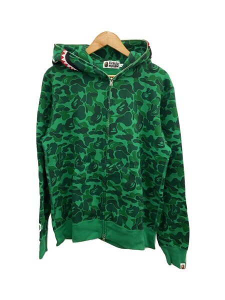 A BATHING APE(アベイシングエイプ) / ジップパーカー/XL/コットン/GRN 