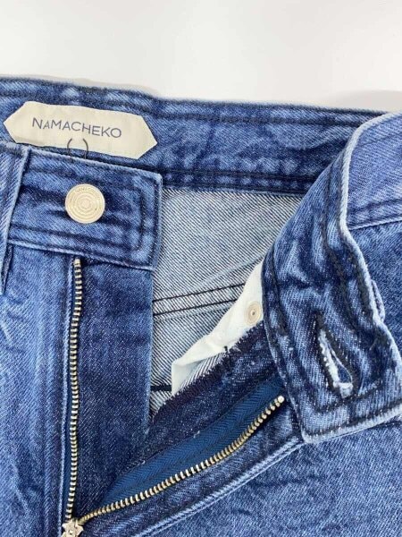 NAMACHEKO / ストレートパンツ/XS/デニム/IDG/無地/NS23W501DW// NAMACHEKO(ナマチェコ) / ストレートパンツ/XS/デニム/IDG/無地
