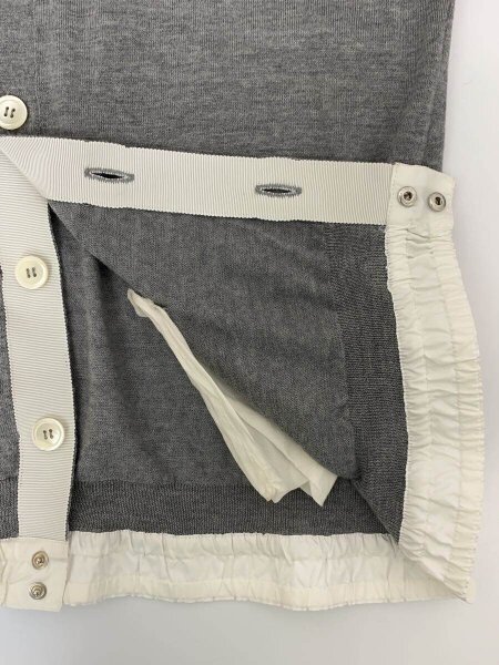 sacai(サカイ) / カーディガン(薄手)/2/ウール/GRY/無地/13-00500M 