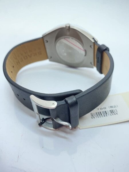 SKAGEN / クォーツ腕時計/アナログ/レザー/NVY/BLK/SS/SKW6826 SKAGEN(スカーゲン) / クォーツ腕時計/アナログ/レザー/NVY/BLK/SS
