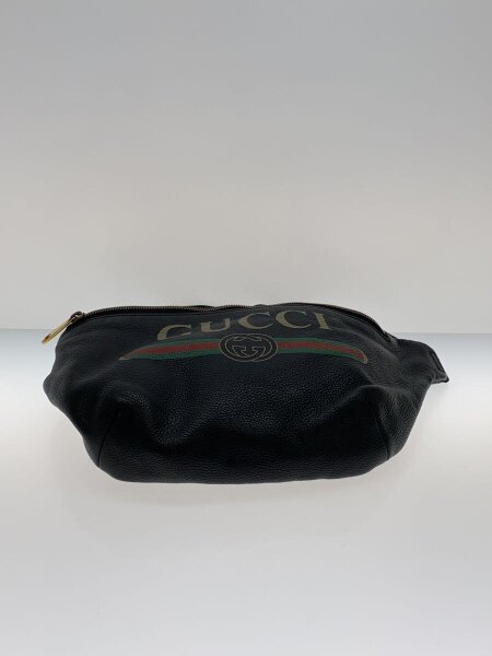 GUCCI ショルダーバッグ ブラック レザーレトロ貴重 GUCCI ショルダー 