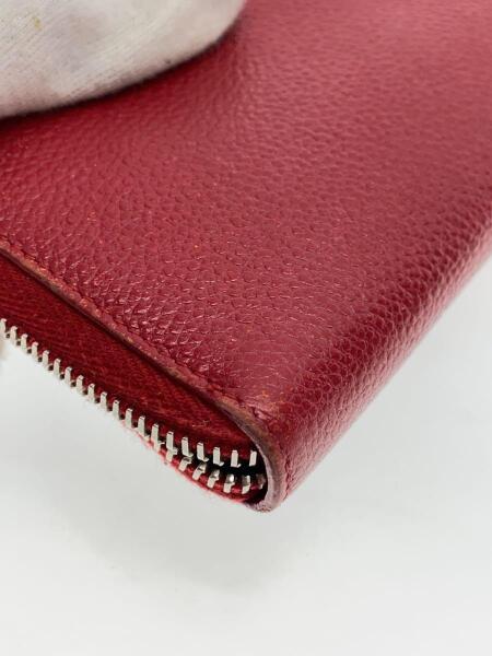 SAINT LAURENT(サンローラン) / 長財布/レザー/RED/無地/レディース