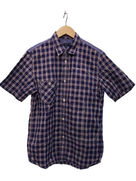 COMME des GARCONS HOMME / 半袖シャツ/XS/コットン/チェック/HK-B027 コムデギャルソンオム半袖チェックコットンシャツ