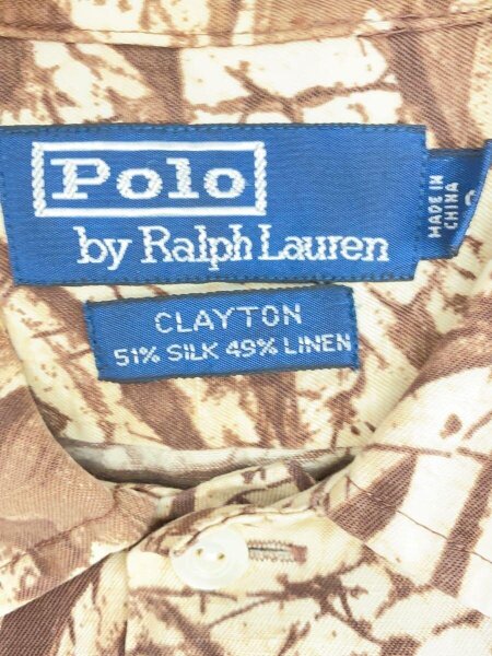 POLO RALPH LAUREN / アロハシャツ/S/シルク/BRW POLO RALPH LAUREN(ポロラルフローレン) / アロハシャツ/S/シルク/BRW