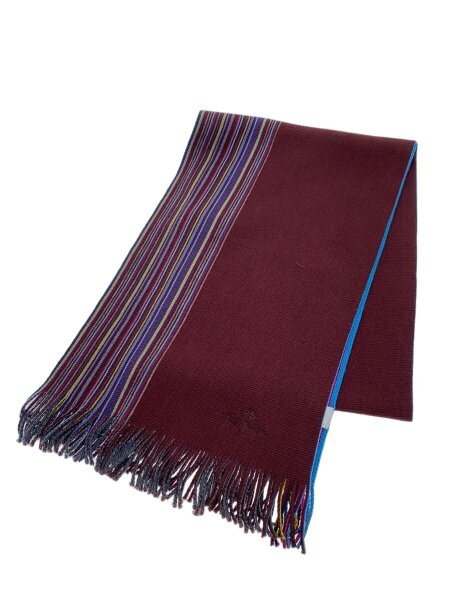 マフラーストール Paul smith 紫 マフラー メンズ ストライプ paul